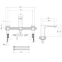 Robinet de lavabo à trois trous Villeroy & Boch Subway 3.0