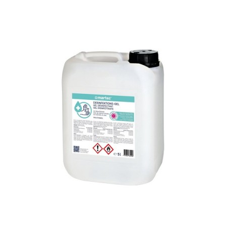 Gel disinfettante per le mani Martec con estratto di aloe 1 bidone