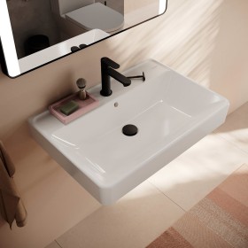 hansgrohe Xanuia Q Lavabo 700/480 con foro per rubinetto e troppopieno, SmartClean