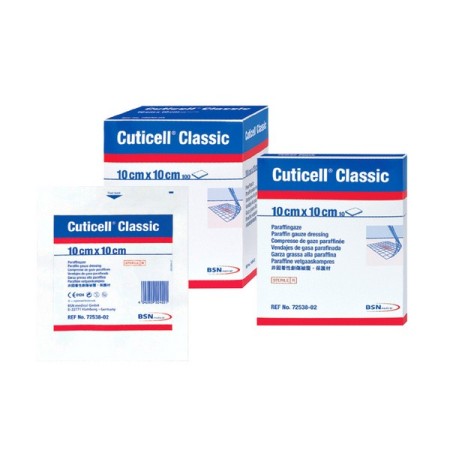 CUTICELL Classic Paraffingaze 10 x 10 cm, 10 Stück 10 Stück
