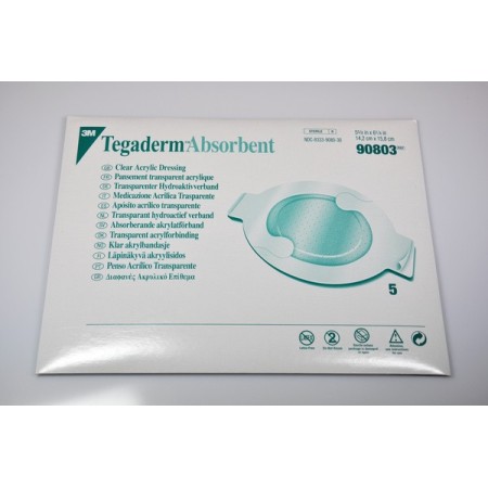Fascia assorbente ovale Tegaderm, cuscinetto acrilico 10 pezzi