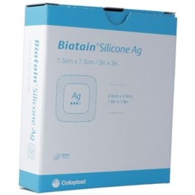 Coloplast Biatain Silicone Ag Biatain Ag Schaumverbände mit 3DFit Technologie. 5 Stück