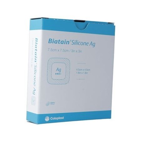 Coloplast Biatain Silicone Ag Biatain Ag Schaumverbände mit 3DFit Technologie. 5 Stück