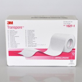 3M Transpore Fixier- pflaster Kunststoff 1527-1 12 Stück