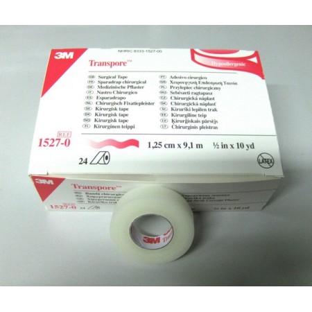 3M Bendaggio adesivo in plastica Transpore 24 pezzi