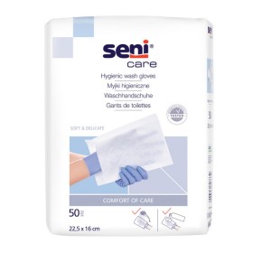 Gants de toilette Seni Care 50 pièces