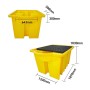 WOLFBAG IBC-Auffangpalette inkl. Abfüllbereich & Gitterrost 1125L Wanne - technische Ansicht