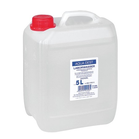 Aqua Dest Acqua distillata per laboratorio 1 Bidone
