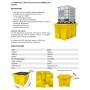 WOLFBAG IBC-Auffangpalette inkl. Abfüllbereich & Gitterrost 1125L Wanne