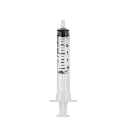 Seringue SOL-M à 3 pièces sans aiguille embout Luer concentrique 100 pièces