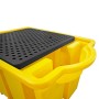 WOLFBAG IBC-Auffangpalette inkl. Abfüllbereich & Gitterrost 1125L Wanne - Detailansicht