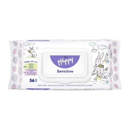 Bella Happy Sensitive mit Aloe Feuchtpflegetücher 672 Stück (12 x 56)