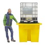 WOLFBAG IBC-Auffangpalette inkl. Abfüllbereich & Gitterrost 1125L Wanne