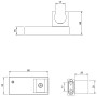 Villeroy & Boch Universal Showers Handbrausehalter eckig - Detailansicht