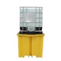 WOLFBAG IBC-Auffangpalette Gitterrost 1150L Wanne für Vierwegestapler - technische Ansicht