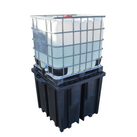 WOLFBAG Recycling-IBC-Auffangpalette Gitterrost 1150L Wanne für Vierwegestapler