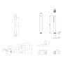 Villeroy & Boch Taro Duschgarnitur mit Brausehalter, Stabhandbrause und Wannenarmatur - Produktansicht