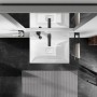 hansgrohe Xevolos E Lavabo 60 x 48 cm con foro miscelatore senza troppo pieno - vista tecnica