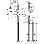 hansgrohe Talis M51 Einhebel-Küchenmischer 200, Ausziehbrause, 2jet, sBox - Detailansicht