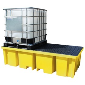WOLFBAG Doppel-IBC-Auffangpalette inkl. Gitterrost 1140L Wanne