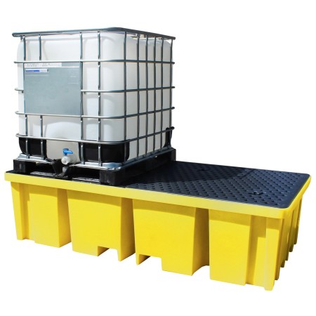 WOLFBAG Doppel-IBC-Auffangpalette inkl. Gitterrost 1140L Wanne