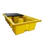 WOLFBAG Doppel-IBC-Auffangpalette inkl. Gitterrost 1140L Wanne - Detailansicht