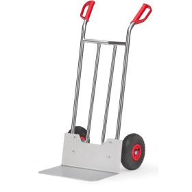 Fetra Alukarren 150 kg, Höhe 1150 mm, breite Schaufel