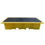 WOLFBAG Doppel-IBC-Auffangpalette inkl. Gitterrost 1140L Wanne - Produktansicht