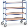 Fetra Beistellwagen mit Holzwerkstoffplatten, Ladefläche 940 x 470 mm