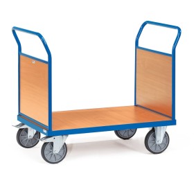 Fetra Doppel-Stirnwandwagen mit Wänden aus Holz