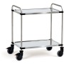 Chariot en acier inoxydable Fetra à 2 étages