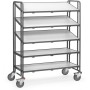 Chariot Eurokasten ESD Fetra avec étagères, surface de chargement 1240 x 610 mm
