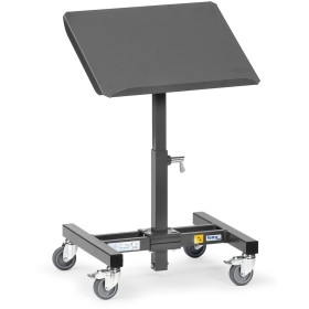 Fetra ESD-Materialständer, höhenverstellbar + neigbar Ladefläche 510 x 410 mm