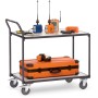 Chariot de table ESD Fetra avec 2 étagères - vue détaillée