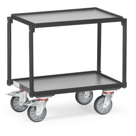 Fetra Etagen-Roller mit 2 Ebenen, Grey Edition