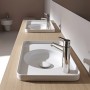 Miscelatore monocomando per lavabo LAUFEN PURE con scarico - vista tecnica