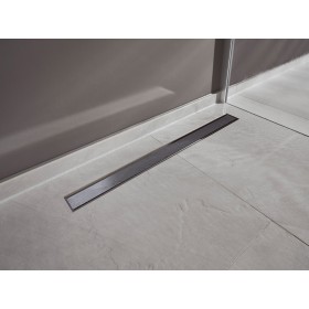 hansgrohe RainDrain Match Fertigset Duschrinne 100 cm, mit höhenverstellbarem Rahmen