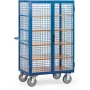 Fetra Kastenwagen 750 kg, mit TOTALSTOP, Doppelflügeltür und Treibriegelverschluss, blau