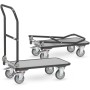 Chariot pliant Fetra avec 1 barre, Édition Gris