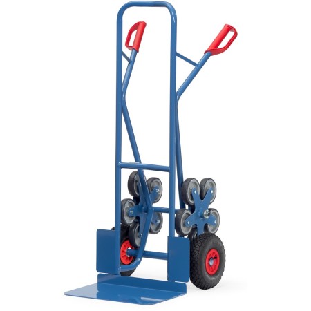 Carrello combinato Fetra, capacità di carico 200 kg, stelle ruote a cinque bracci, pala larga