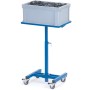 Fetra Materialständer, höhenverstellbar 720-995 mm, blau - Detailansicht