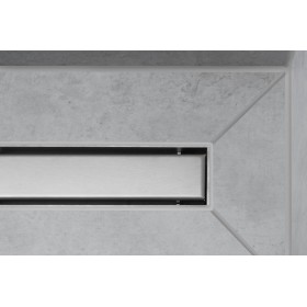 hansgrohe RainDrain Match Fertigset Duschrinne 100 cm, mit höhenverstellbarem Rahmen