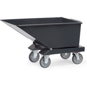 Ribaltatore a cassone Fetra, 250 litri, capacità di carico 750 kg, Grigio