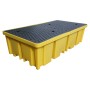 WOLFBAG Doppel-IBC-Auffangpalette inkl. Gitterrost 1140L Wanne - Detailansicht