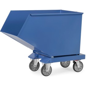Cassone ribaltabile Fetra, 450 litri, Capacità di carico 750 kg, Blu