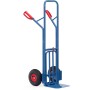 Fetra Paketkarre, Tragkraft 300 kg, Höhe 1300 mm, mit Stahlblech- und Klappschaufel - technische Ansicht