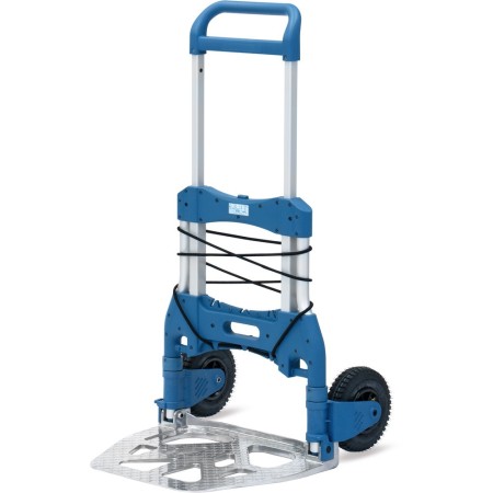 Carrello pieghevole Fetra, altezza 1190 mm, capacità di carico 250 kg, ruote pneumatiche 220 x 70 mm