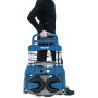 Carrello pieghevole Fetra, altezza 1190 mm, capacità di carico 250 kg, ruote pneumatiche 220 x 70 mm - vista tecnica