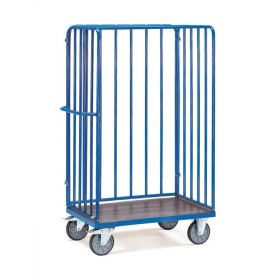 Fetra Paketwagen mit 2 Stirnwänden und 1 Längswand, mit wasserfester Plattform, 1800 mm
