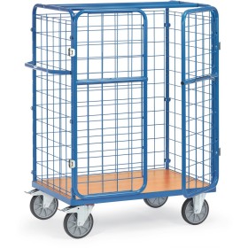 Fetra Paketwagen mit Drahtgitter und Doppelflügeltüren, 1500mm